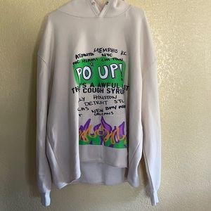 Homme + Femme tan hooded sweater